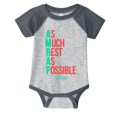 As Much Rest As Possible Amrap Funny Fit2serve Infant Baby Jersey Bodysuit