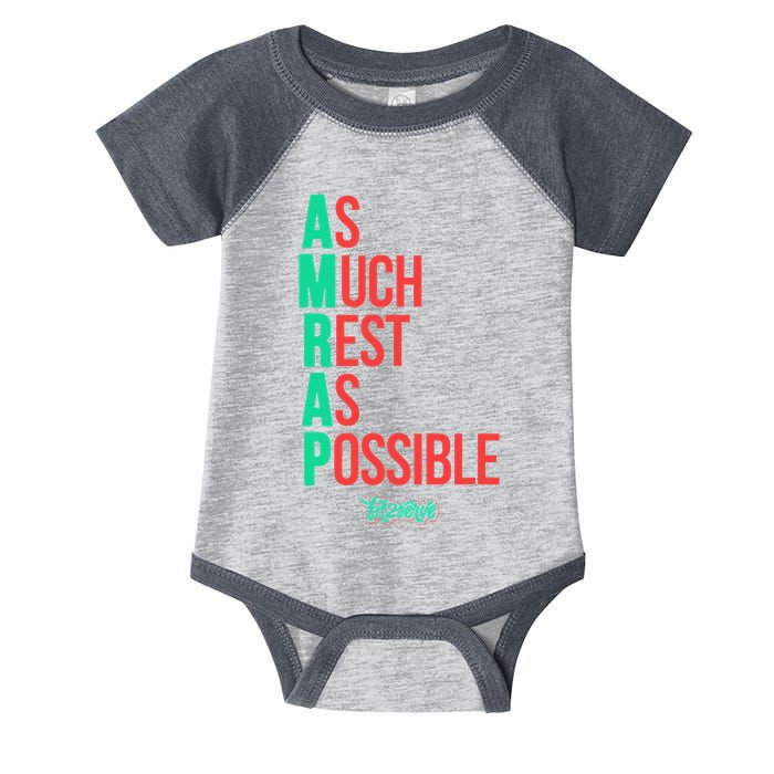 As Much Rest As Possible Amrap Funny Fit2serve Infant Baby Jersey Bodysuit