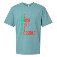 As Much Rest As Possible Amrap Funny Fit2serve Sueded Cloud Jersey T-Shirt