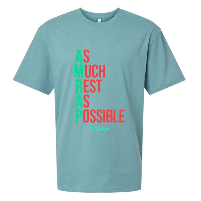 As Much Rest As Possible Amrap Funny Fit2serve Sueded Cloud Jersey T-Shirt