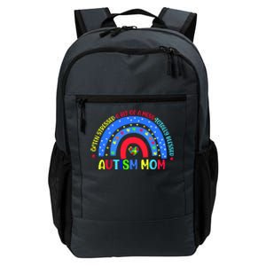 Autism Mom Rainbow Totally Blessed Awareness Love Puzzle Daily Commute Backpack