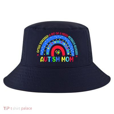 Autism Mom Rainbow Totally Blessed Awareness Love Puzzle Cool Comfort Performance Bucket Hat