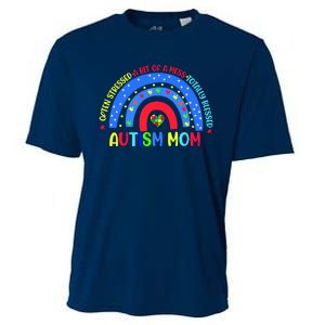 Autism Mom Rainbow Totally Blessed Awareness Love Puzzle Cooling Performance Crew T-Shirt