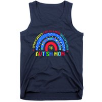 Autism Mom Rainbow Totally Blessed Awareness Love Puzzle Tank Top