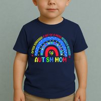 Autism Mom Rainbow Totally Blessed Awareness Love Puzzle Toddler T-Shirt