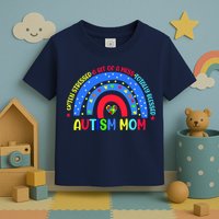 Autism Mom Rainbow Totally Blessed Awareness Love Puzzle Toddler T-Shirt