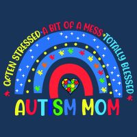 Autism Mom Rainbow Totally Blessed Awareness Love Puzzle Toddler T-Shirt