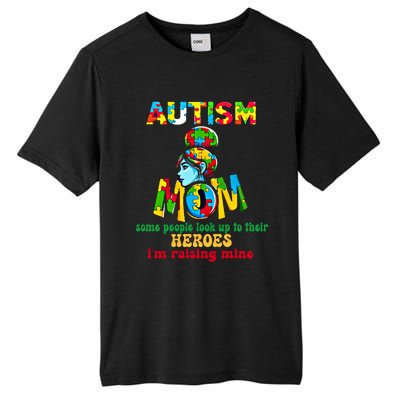 Autism Mom Raising Hero Gift Tall Fusion ChromaSoft Performance T-Shirt