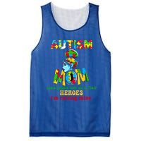 Autism Mom Raising Hero Gift Mesh Reversible Basketball Jersey Tank