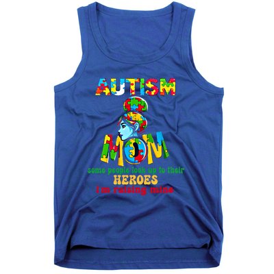 Autism Mom Raising Hero Gift Tank Top