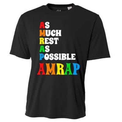 As much rest as possible acronym style funny trendy Cooling Performance Crew T-Shirt