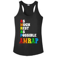 As much rest as possible acronym style funny trendy Ladies PosiCharge Competitor Racerback Tank