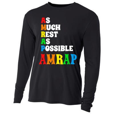 As much rest as possible acronym style funny trendy Cooling Performance Long Sleeve Crew