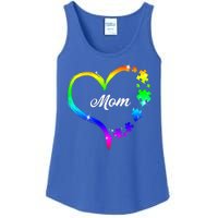 Autism Mom Rainbow Heart Ladies Essential Tank