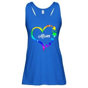 Autism Mom Rainbow Heart Ladies Essential Flowy Tank