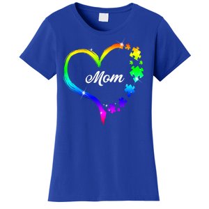 Autism Mom Rainbow Heart Women's T-Shirt