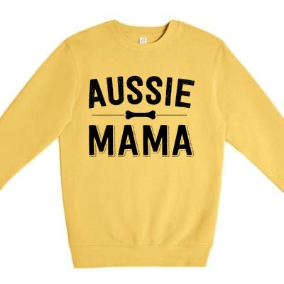 Aussie Mama Red Merle Australian Shepherd Farm Dog Mom Cute Gift Premium Crewneck Sweatshirt