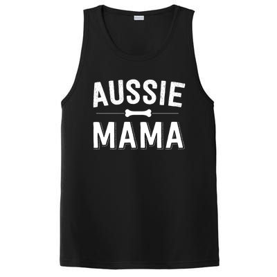 Aussie Mama Red Merle Australian Shepherd Farm Dog Mom Cute Gift PosiCharge Competitor Tank