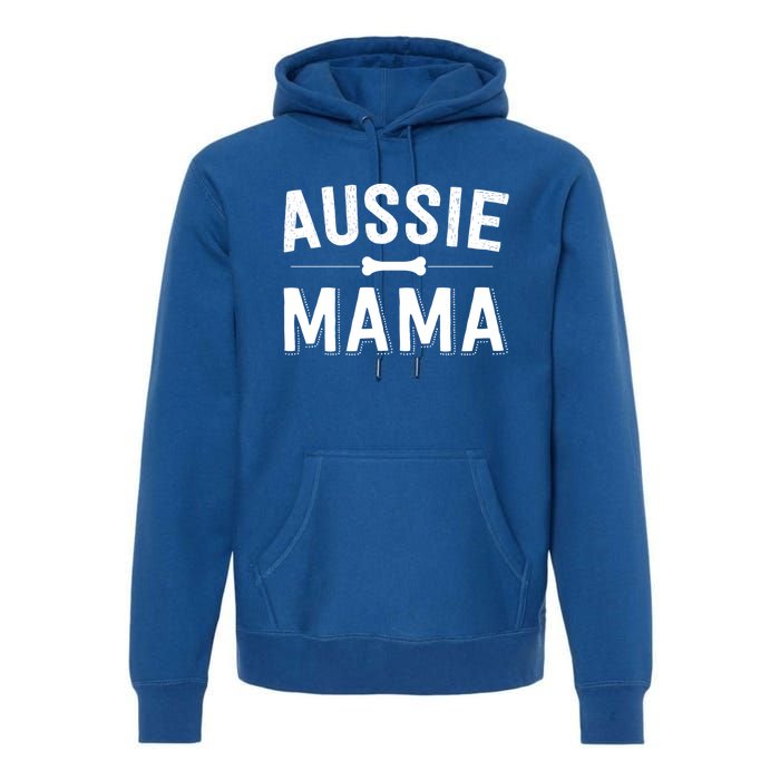 Aussie Mama Red Merle Australian Shepherd Farm Dog Mom Cute Gift Premium Hoodie