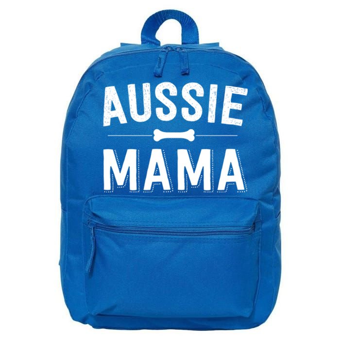 Aussie Mama Red Merle Australian Shepherd Farm Dog Mom Cute Gift 16 in Basic Backpack