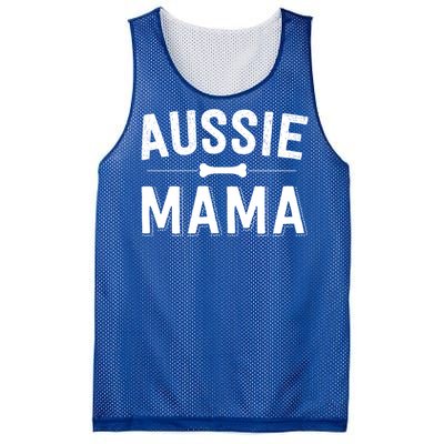 Aussie Mama Red Merle Australian Shepherd Farm Dog Mom Cute Gift Mesh Reversible Basketball Jersey Tank