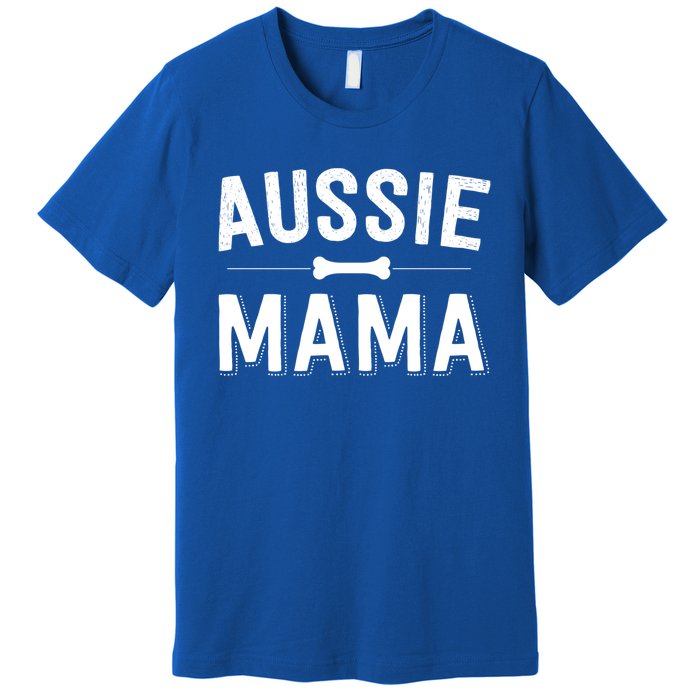 Aussie Mama Red Merle Australian Shepherd Farm Dog Mom Cute Gift Premium T-Shirt