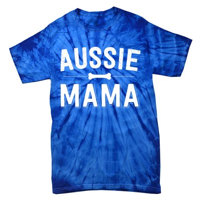 Aussie Mama Red Merle Australian Shepherd Farm Dog Mom Cute Gift Tie-Dye T-Shirt