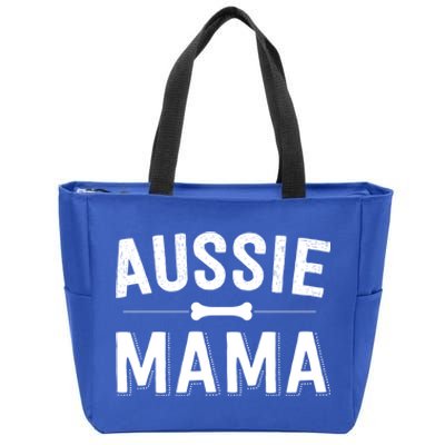 Aussie Mama Red Merle Australian Shepherd Farm Dog Mom Cute Gift Zip Tote Bag