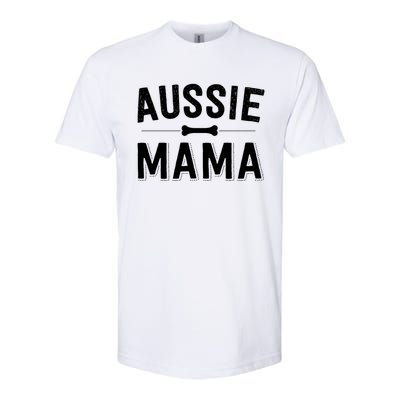 Aussie Mama Red Merle Australian Shepherd Farm Dog Mom Cute Gift Softstyle CVC T-Shirt