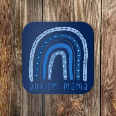 Autism Mama Rainbow Awareness Coaster