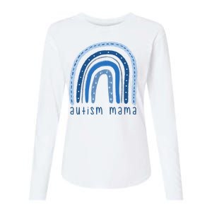 Autism Mama Rainbow Awareness Womens Cotton Relaxed Long Sleeve T-Shirt