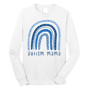 Autism Mama Rainbow Awareness Long Sleeve Shirt