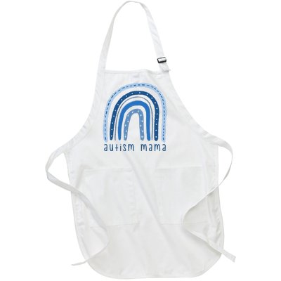 Autism Mama Rainbow Awareness Full-Length Apron With Pockets