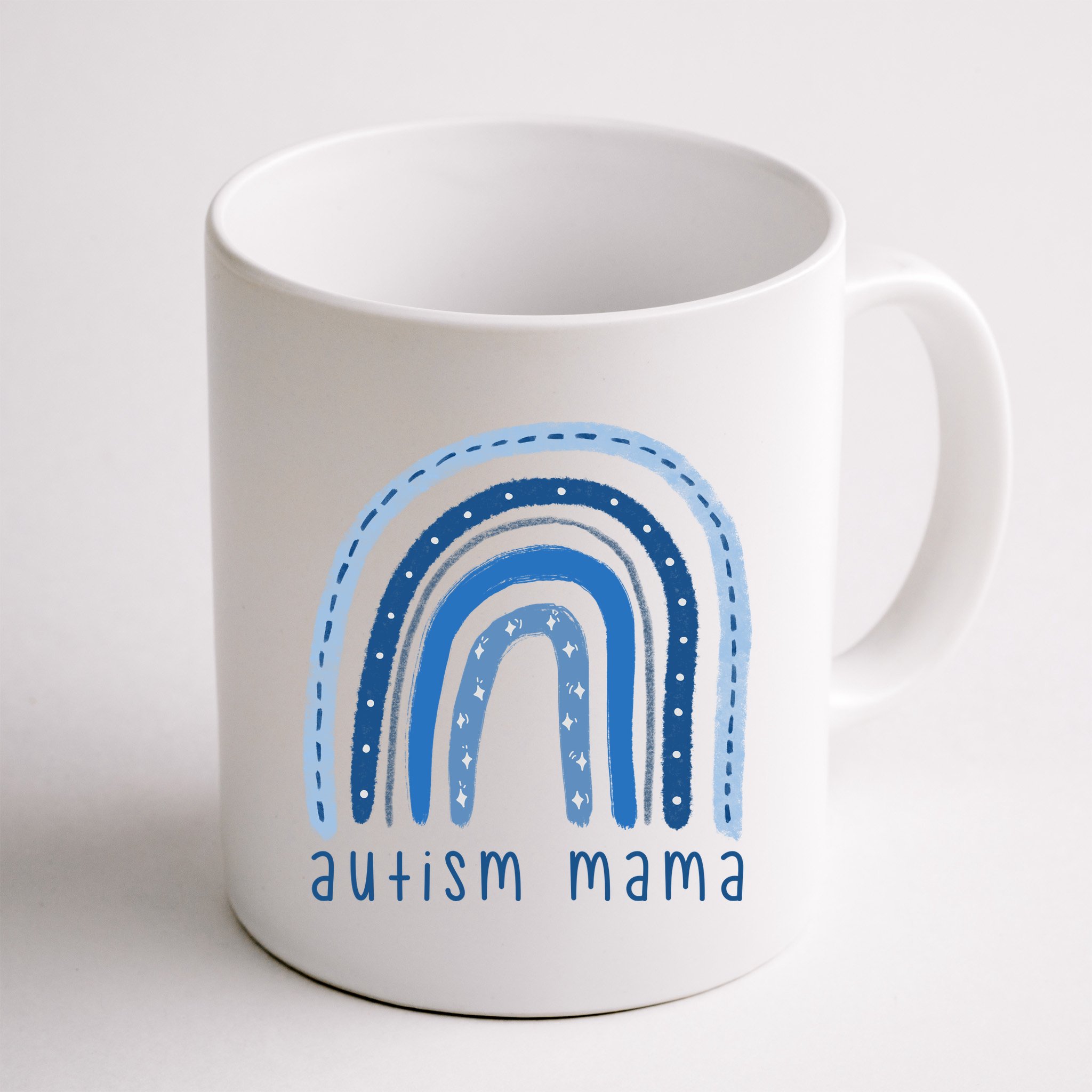 Autism Mama Rainbow Awareness Mug