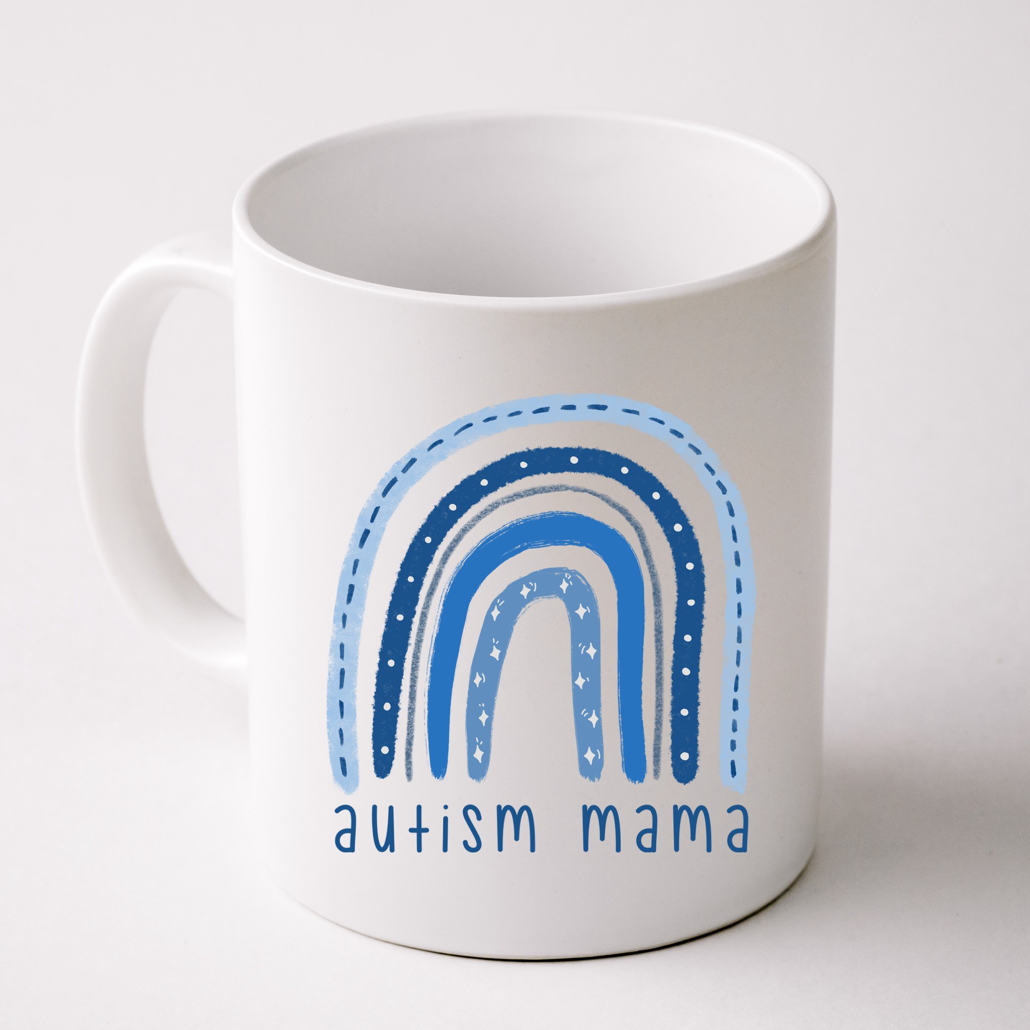 Autism Mama Rainbow Awareness Mug