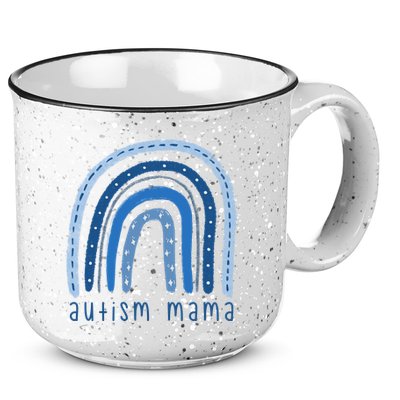 Autism Mama Rainbow Awareness 15oz Campfire Ceramic Mug