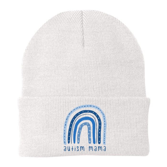 Autism Mama Rainbow Awareness Knit Cap Winter Beanie