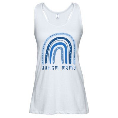 Autism Mama Rainbow Awareness Ladies Essential Flowy Tank
