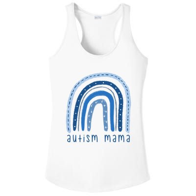 Autism Mama Rainbow Awareness Ladies PosiCharge Competitor Racerback Tank