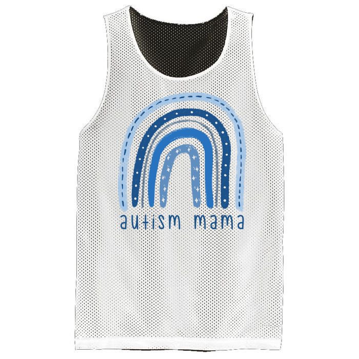 Autism Mama Rainbow Awareness Mesh Reversible Basketball Jersey Tank