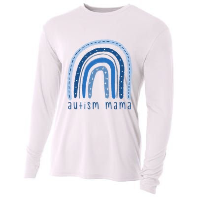 Autism Mama Rainbow Awareness Cooling Performance Long Sleeve Crew