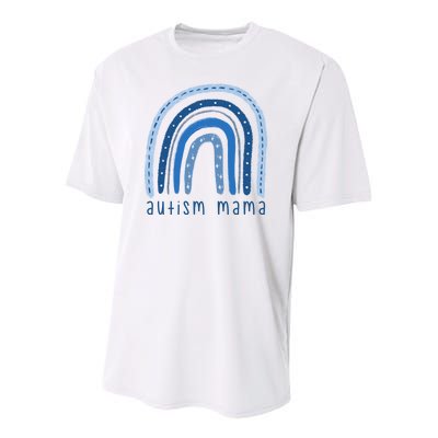 Autism Mama Rainbow Awareness Youth Performance Sprint T-Shirt