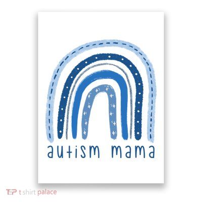 Autism Mama Rainbow Awareness Poster