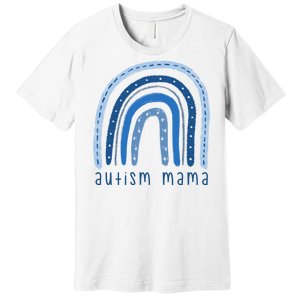 Autism Mama Rainbow Awareness Premium T-Shirt