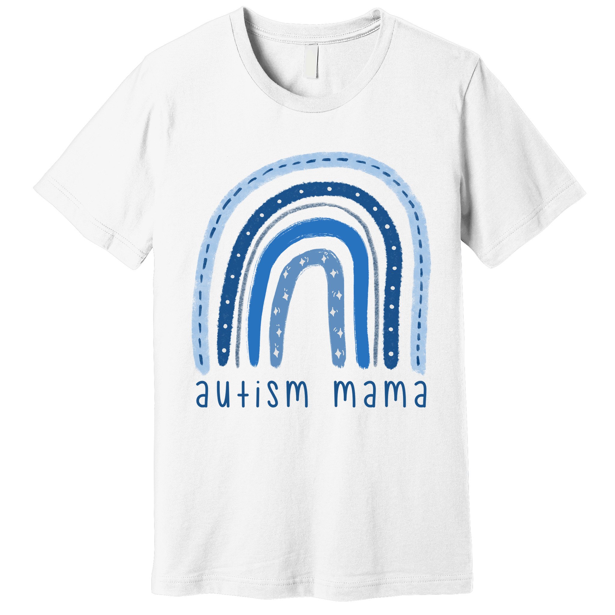 Autism Mama Rainbow Awareness Premium T-Shirt