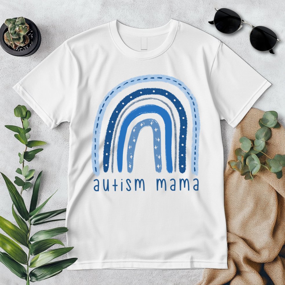 Autism Mama Rainbow Awareness Premium T-Shirt