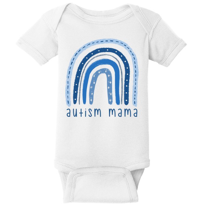 Autism Mama Rainbow Awareness Baby Bodysuit