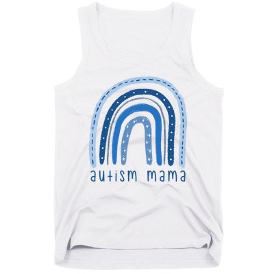 Autism Mama Rainbow Awareness Tank Top