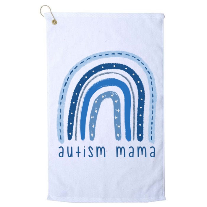 Autism Mama Rainbow Awareness Platinum Collection Golf Towel