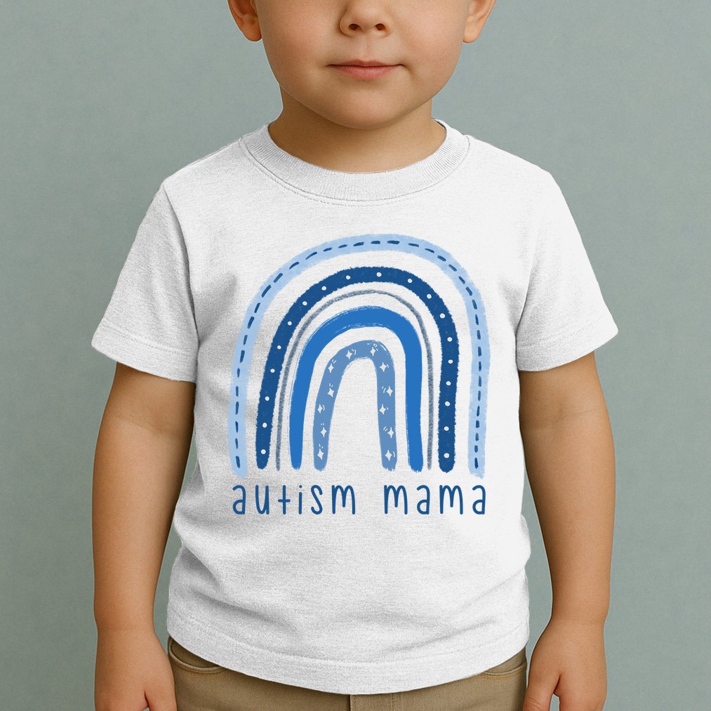 Autism Mama Rainbow Awareness Toddler T-Shirt